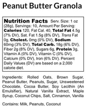 Load image into Gallery viewer, Peanut Butter LOVE Granola