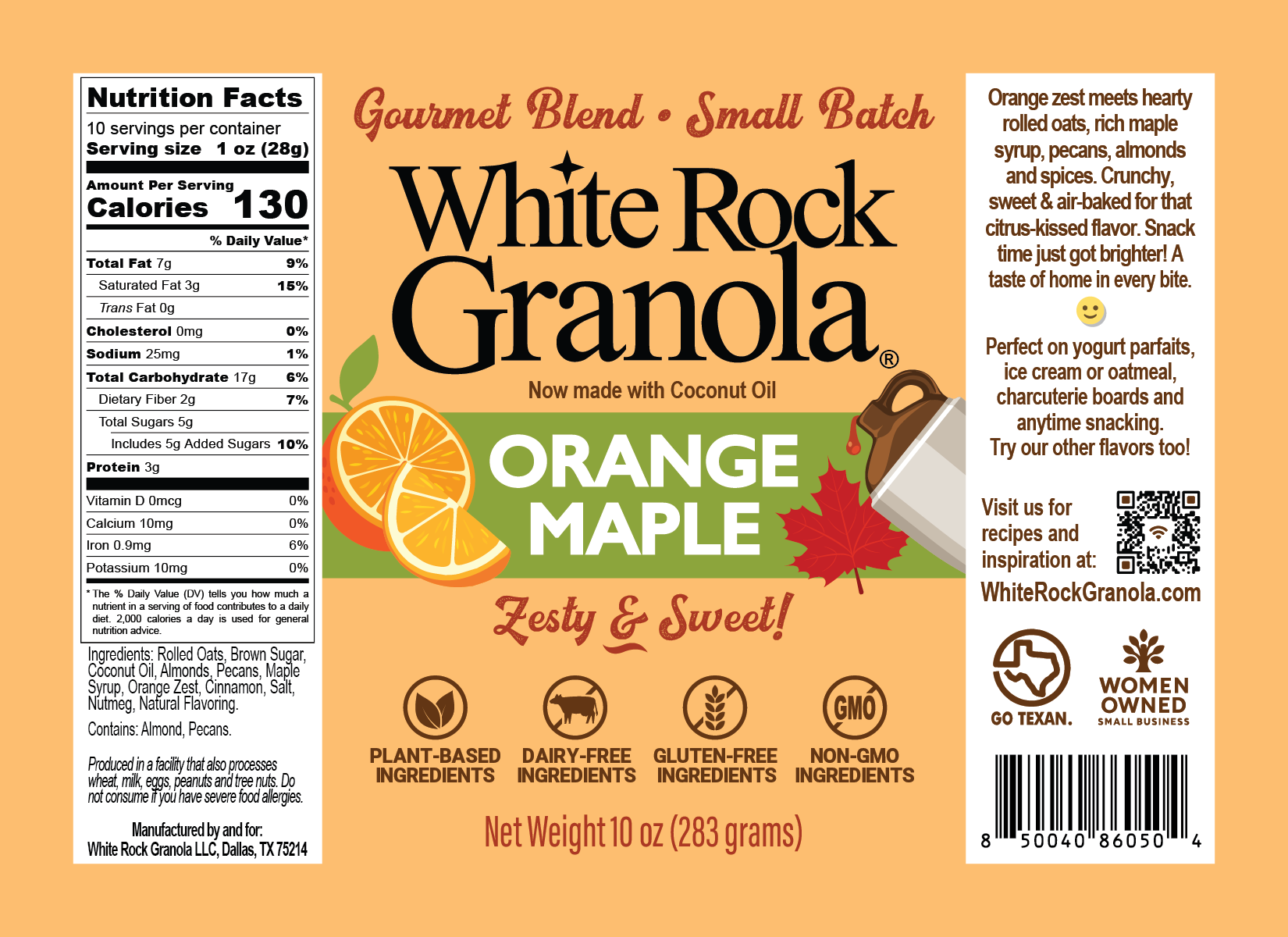 Orange Maple – White Rock Granola