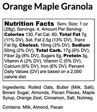 Load image into Gallery viewer, Orange Maple Granola
